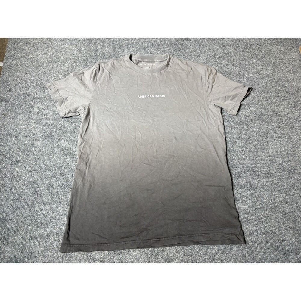 American Eagle Outfitters Shirt Mens Small Gray Logo Graphic Tee Standard Fit